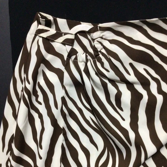 Petite Studio Brown & Cream Skirt - Picture 3 of 10